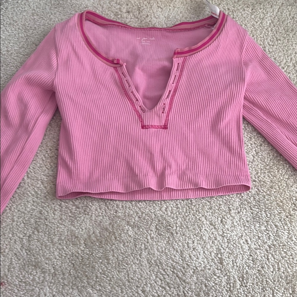 urban outfitters out from under pink long sleeve top